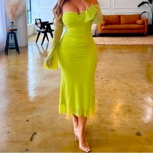 “Elia" Halter Midi Dress